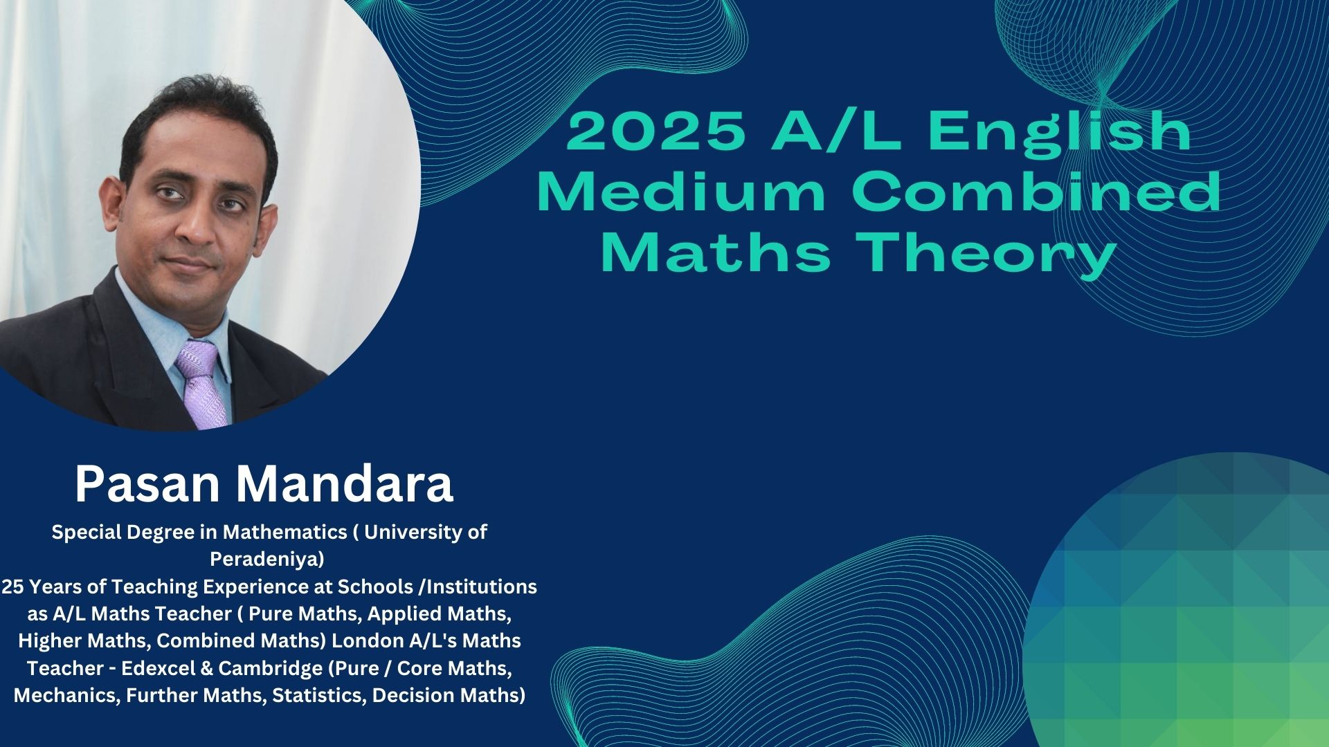 2025 AL Combined Maths Theory Course September 23