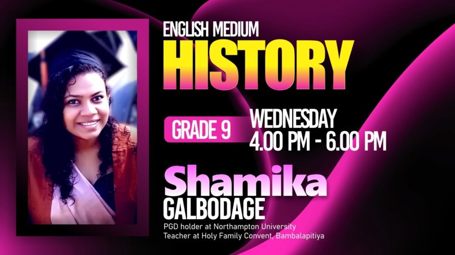 Grade 9 History English medium Class May 24 – Shamika