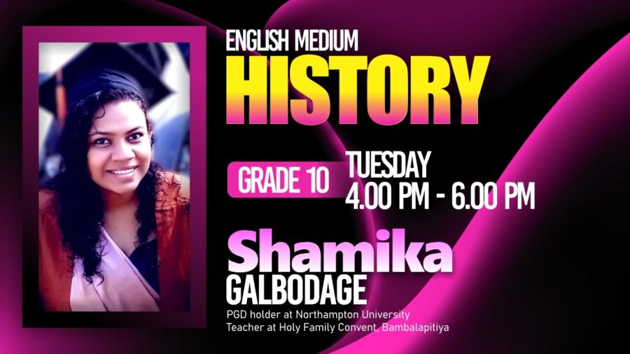 Grade 10 History English medium Class May 24 – Shamika