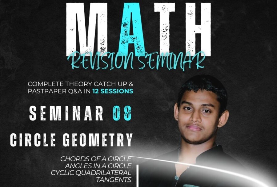 2024 O/L Maths Seminar course  -8 - Circle Geometry 14th Jan 25 - vidushan sir