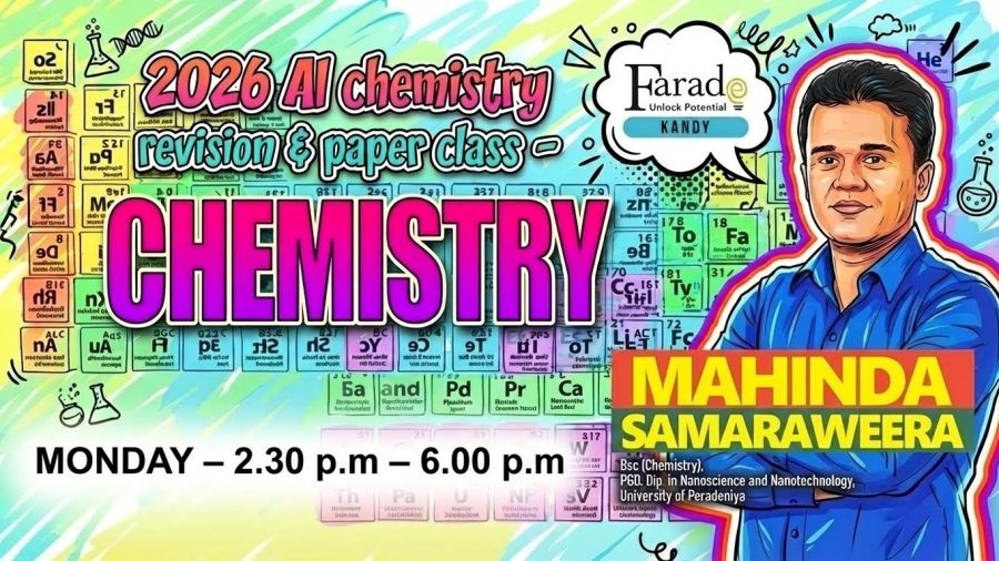 2026 Al Chemistry Revision & paper (Eng. Medium) Class DEC 25- Mahinda Samaraweera