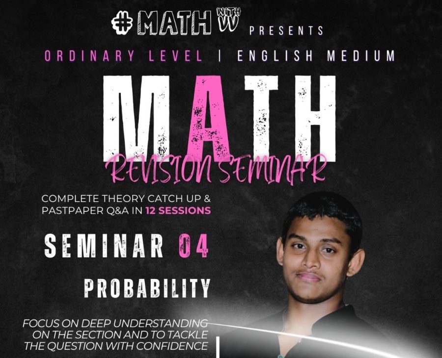 2025 OL Maths Seminar 4 Probability – DEC 25 Vidushan Sir