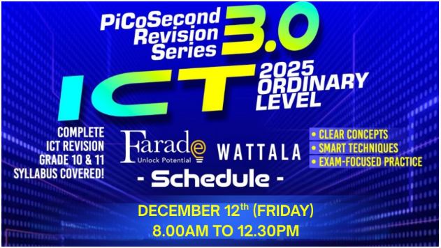 2025 O/L ICT Seminar - Spreadsheet 12th December 2025 - Kevin Sir