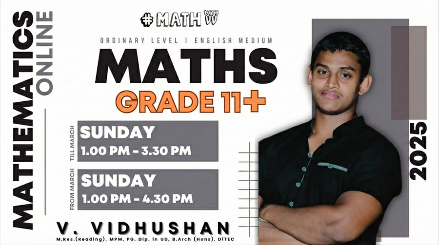 Grade 11+ (2025) Maths Theory Class Vidushan Sir JAN 26