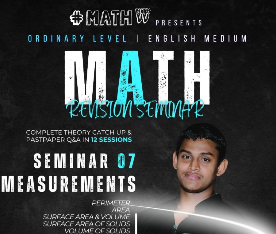 2025 OL Maths Seminar 07 Mesurements Course – JAN 26 Vidushan Sir